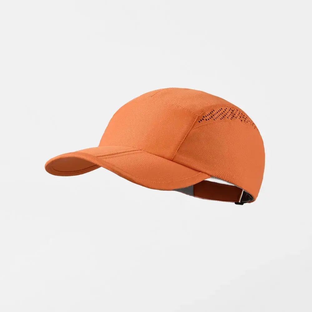 Blank Mesh PerforaUnstructured Foldable Running Cap Wholesale UPF 50+