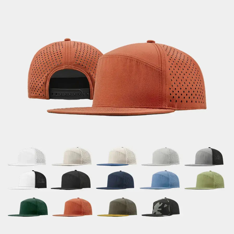 Blank Perforated Water Repellent Performance Snapback Golf Hat Wholesale - 6023
