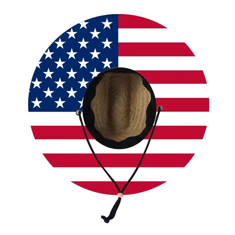 Straw Lifeguard Sun Hat Wholesale - Blank and Under Brim