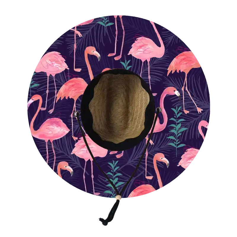 Straw Lifeguard Sun Hat Wholesale - Blank and Under Brim