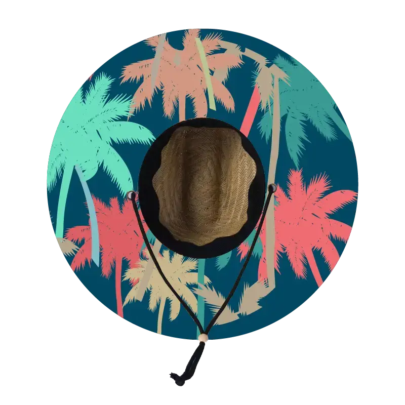 Straw Lifeguard Sun Hat Wholesale - Blank and Under Brim