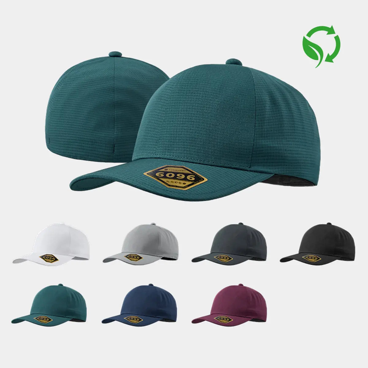 Blank Recycled Water Repellent Seamless Performance Cap Wholesale - 6096