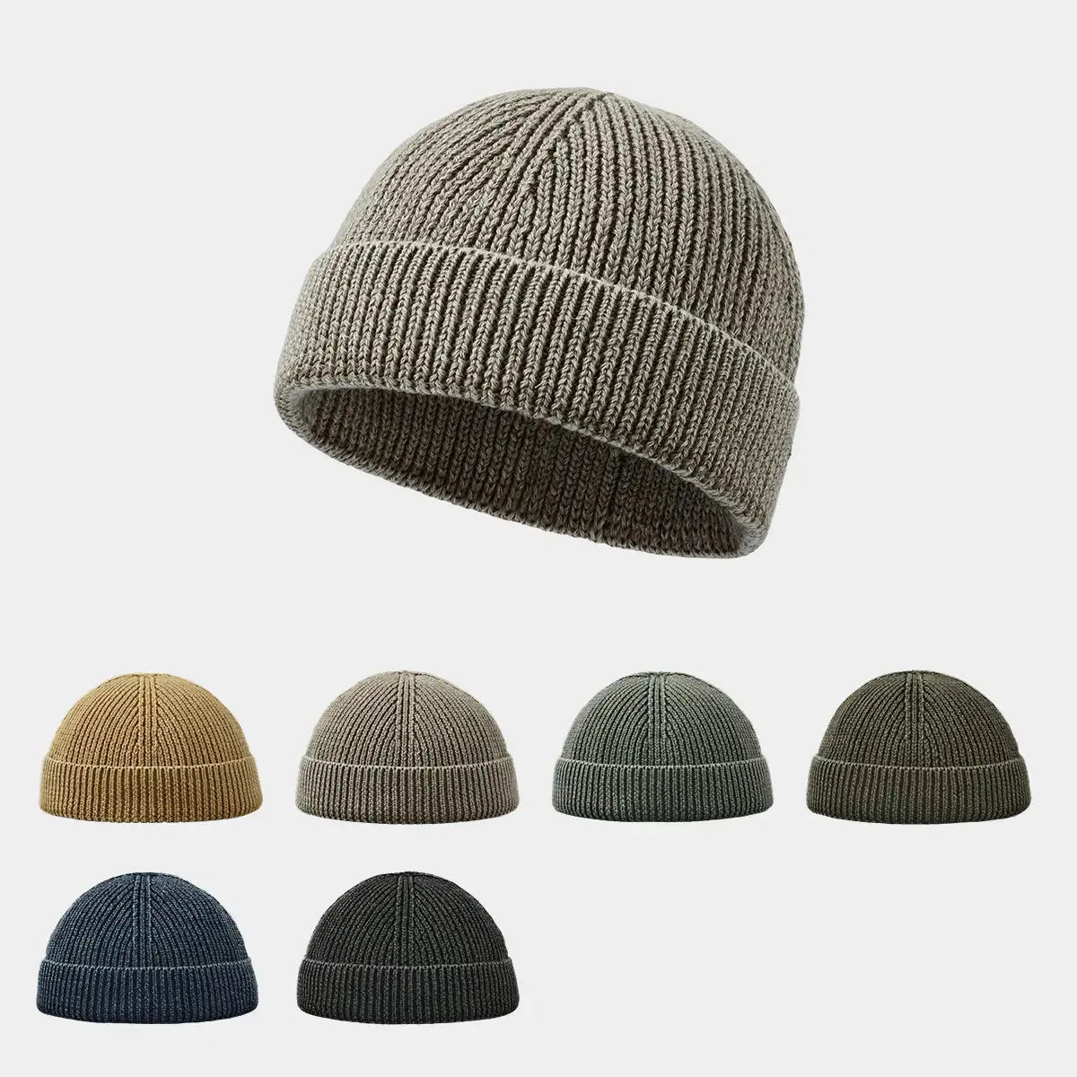Blank Vintage Organic Cotton Short Fisherman Beanie Wholesale - 1359 Foremost Hat