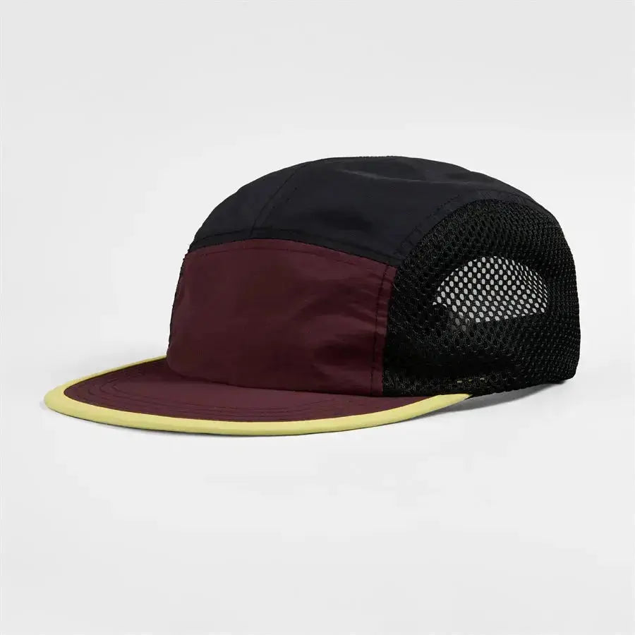 Blank Water Repellent 5 Panel Nylon Mesh Camper Hat Wholesale