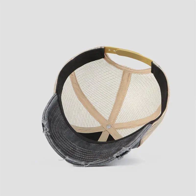 Blank Vintage 6 Panel Unstructured Mesh Trucker Hats Wholesale - 6532