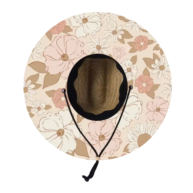 Straw Lifeguard Sun Hat Wholesale - Blank and Under Brim