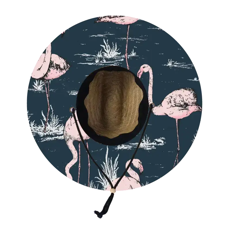 Straw Lifeguard Sun Hat Wholesale - Blank and Under Brim