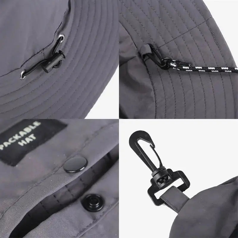 128 - Blank Water Resistant Quick Dry Packable Bucket Hat UPF 50+