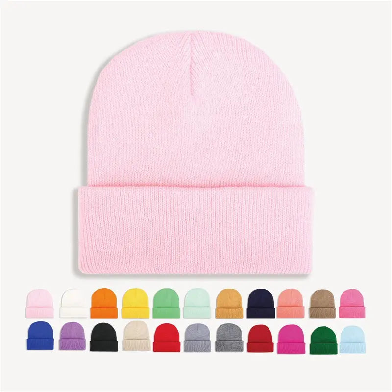 Blank Kids Children Acrylic Beanie Hats Wholesale - 6725