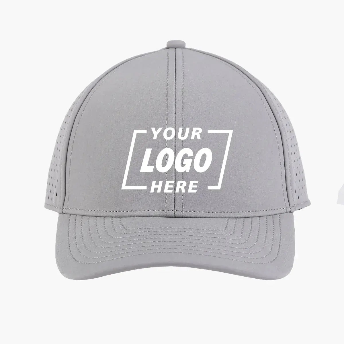 Blank Performance Water Resistant Perforated Snapback Hat - 6266