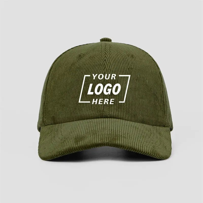 Blank Premium Corduroy Golf Dad Hat Wholesale 14 Wales - 6505