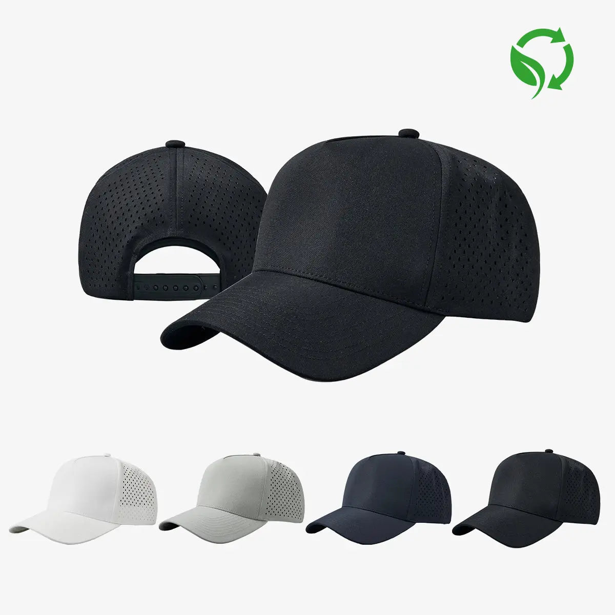 Blank Large Water Repellent Performance Golf Baseball Hat - 6526L (Size XL)