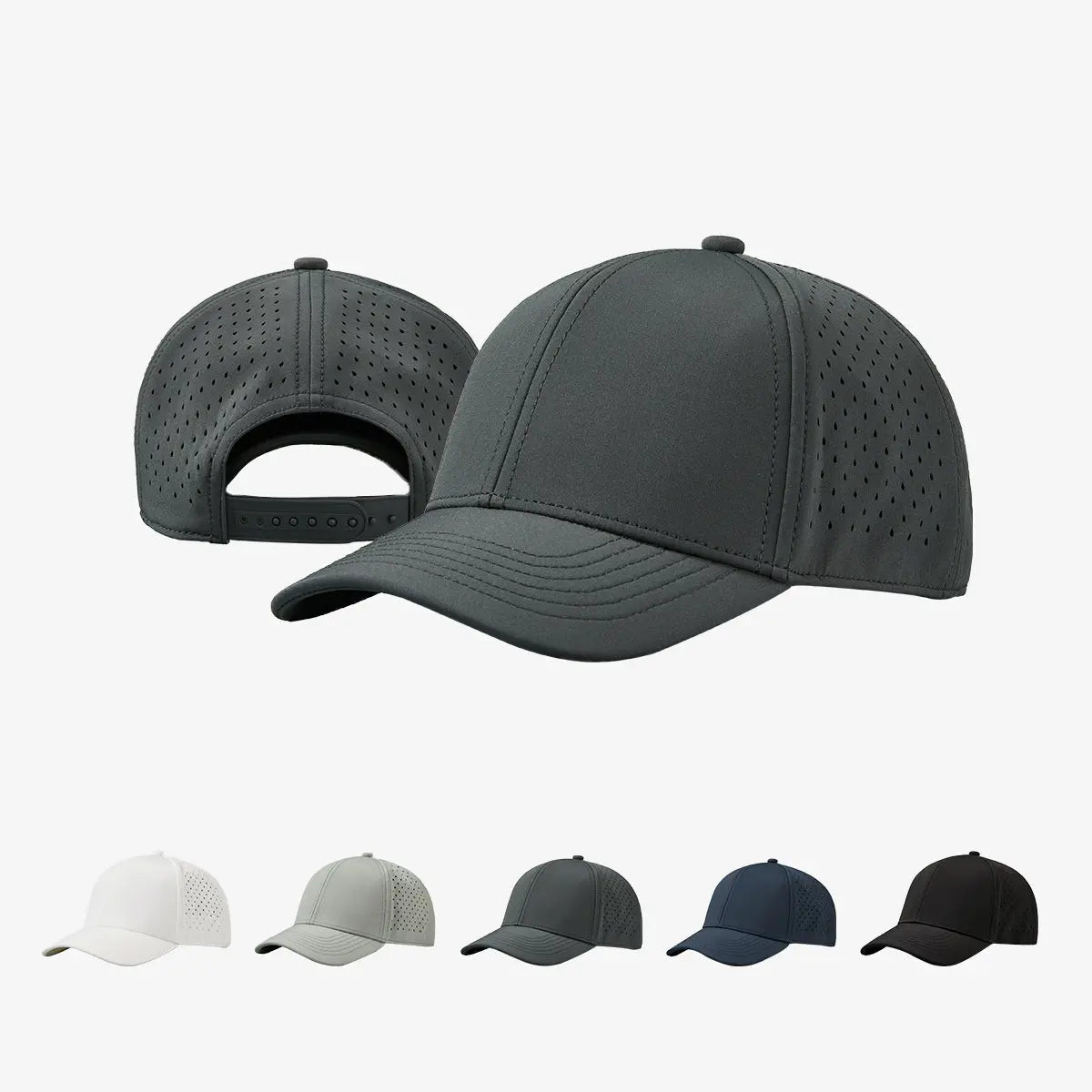 Blank Water Repellent Kids Performance Snapback Golf Hats - 6276