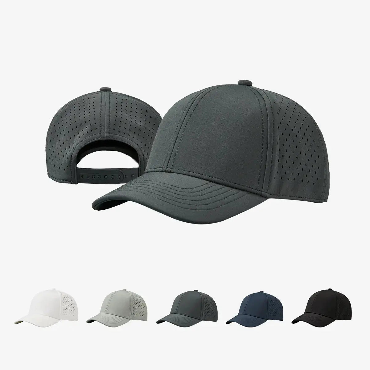 Blank Water Repellent Kids Performance Snapback Golf Hats - 6276