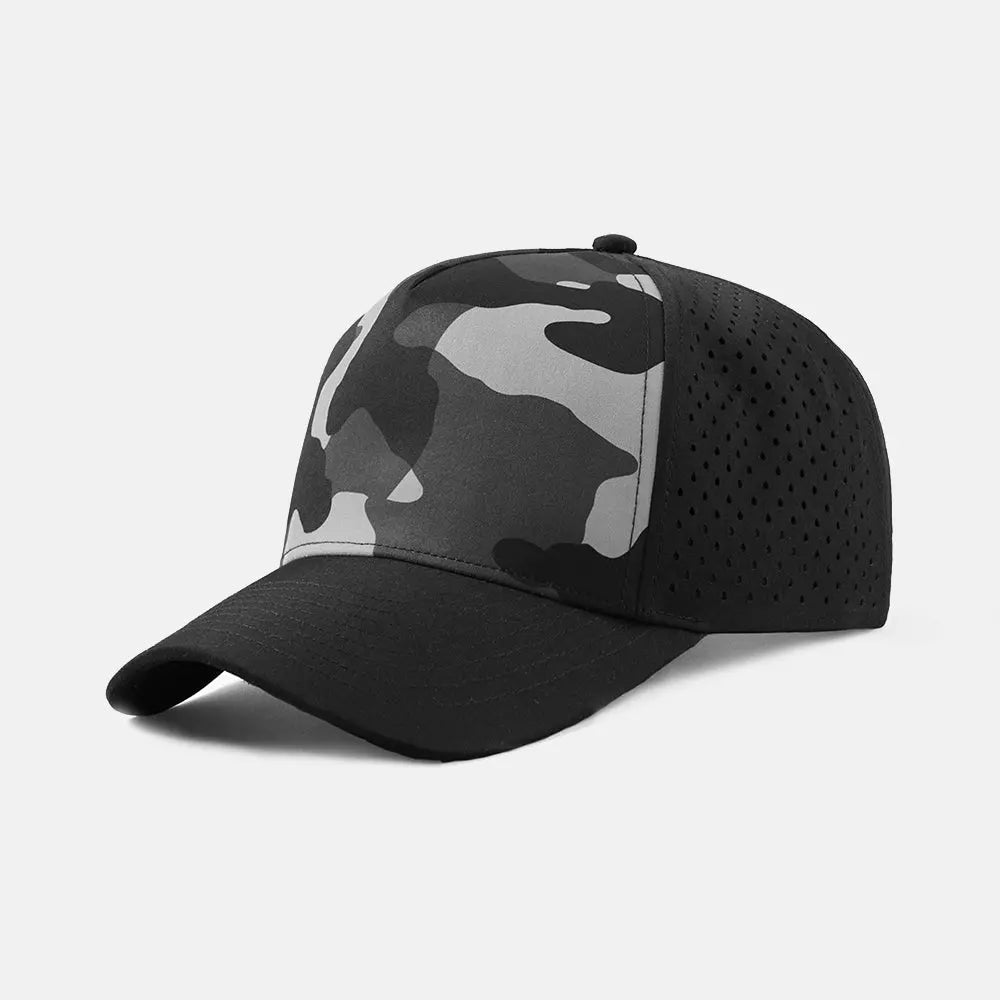 Blank 5 Panel Recycled Perforated Snapback - 6526 foremosthat