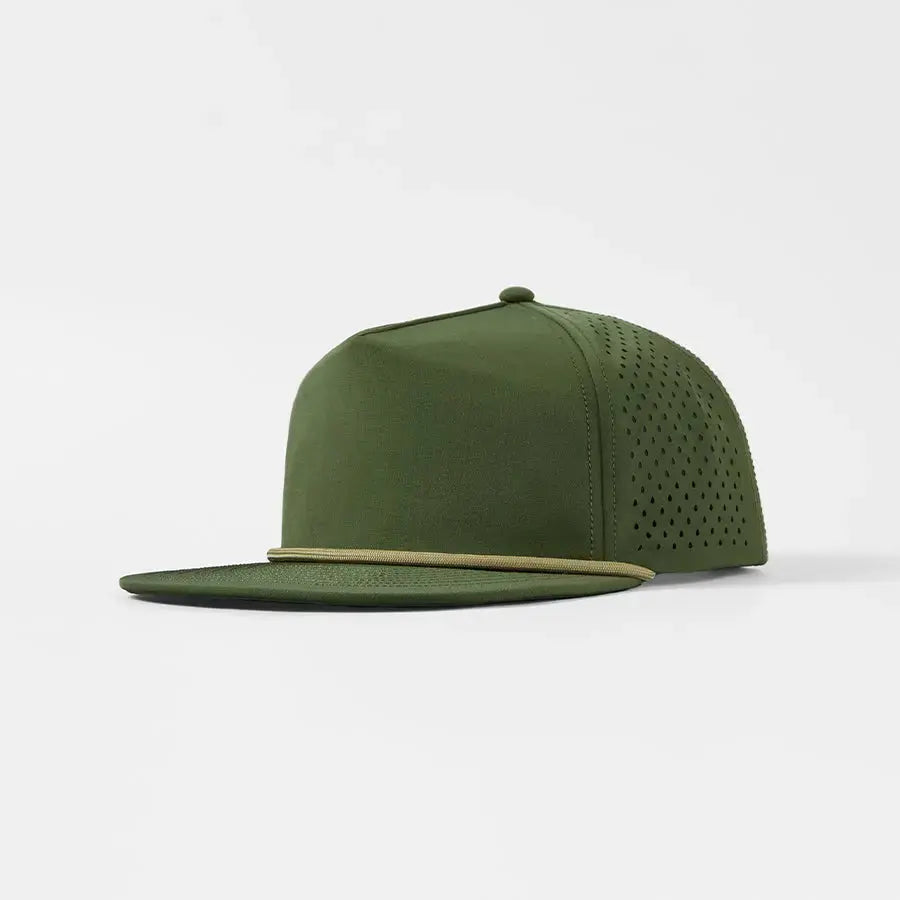 Blank Water Repellent 5 Panel Snapback Golf Hats with Rope Wholesale -