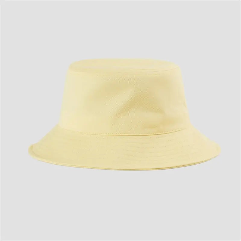 114 - Wholesale Blank Wide Brim Cotton Bucket Hat