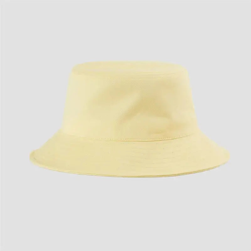 114 - Wholesale Blank Wide Brim Cotton Bucket Hat