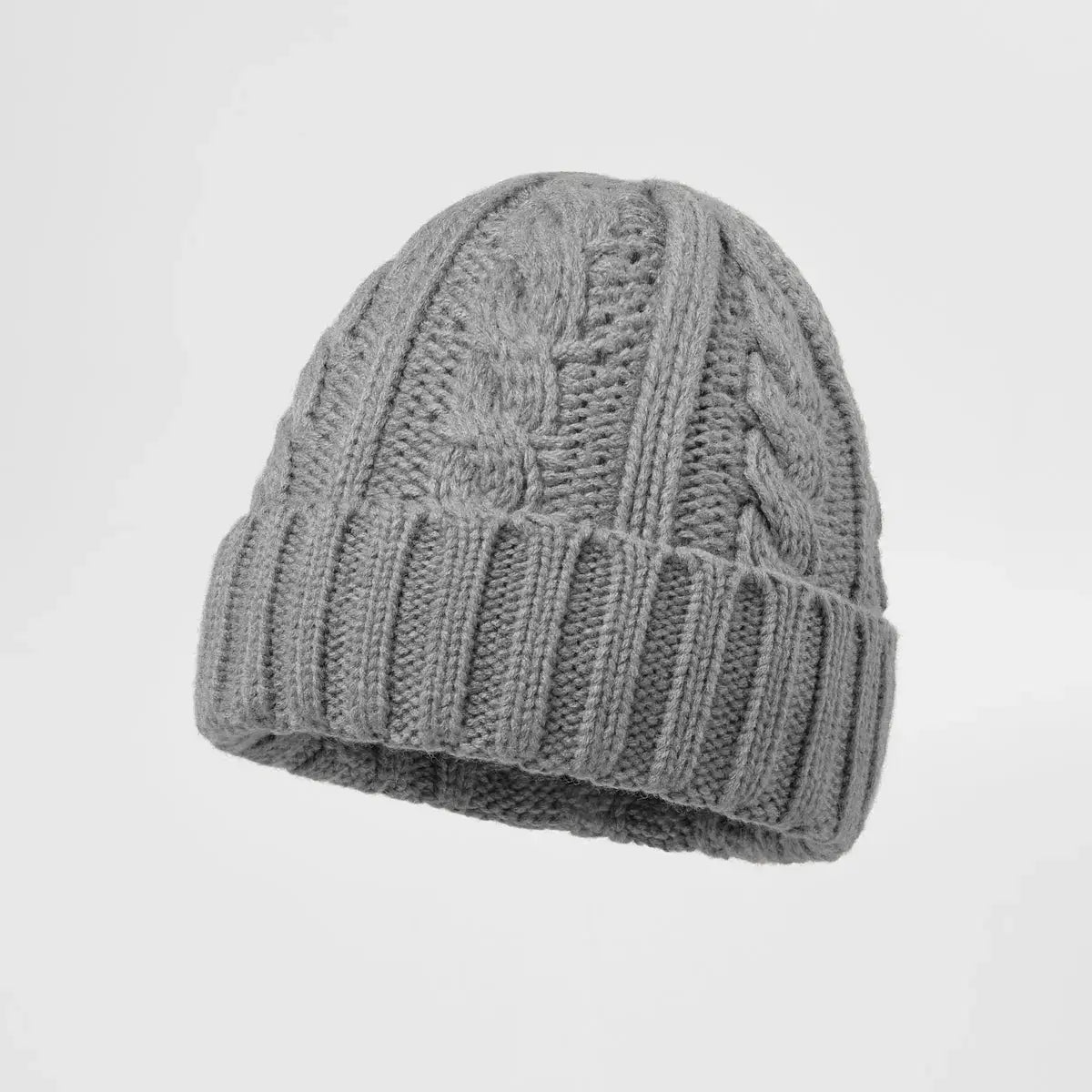 Blank Australian Wool Cable Knit Beanie - 1340