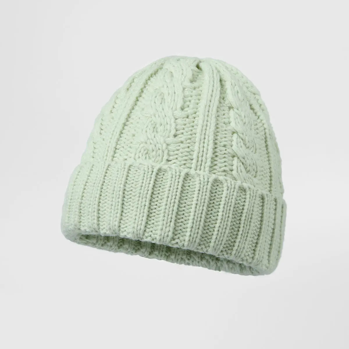 Blank Australian Wool Cable Knit Beanie - 1340