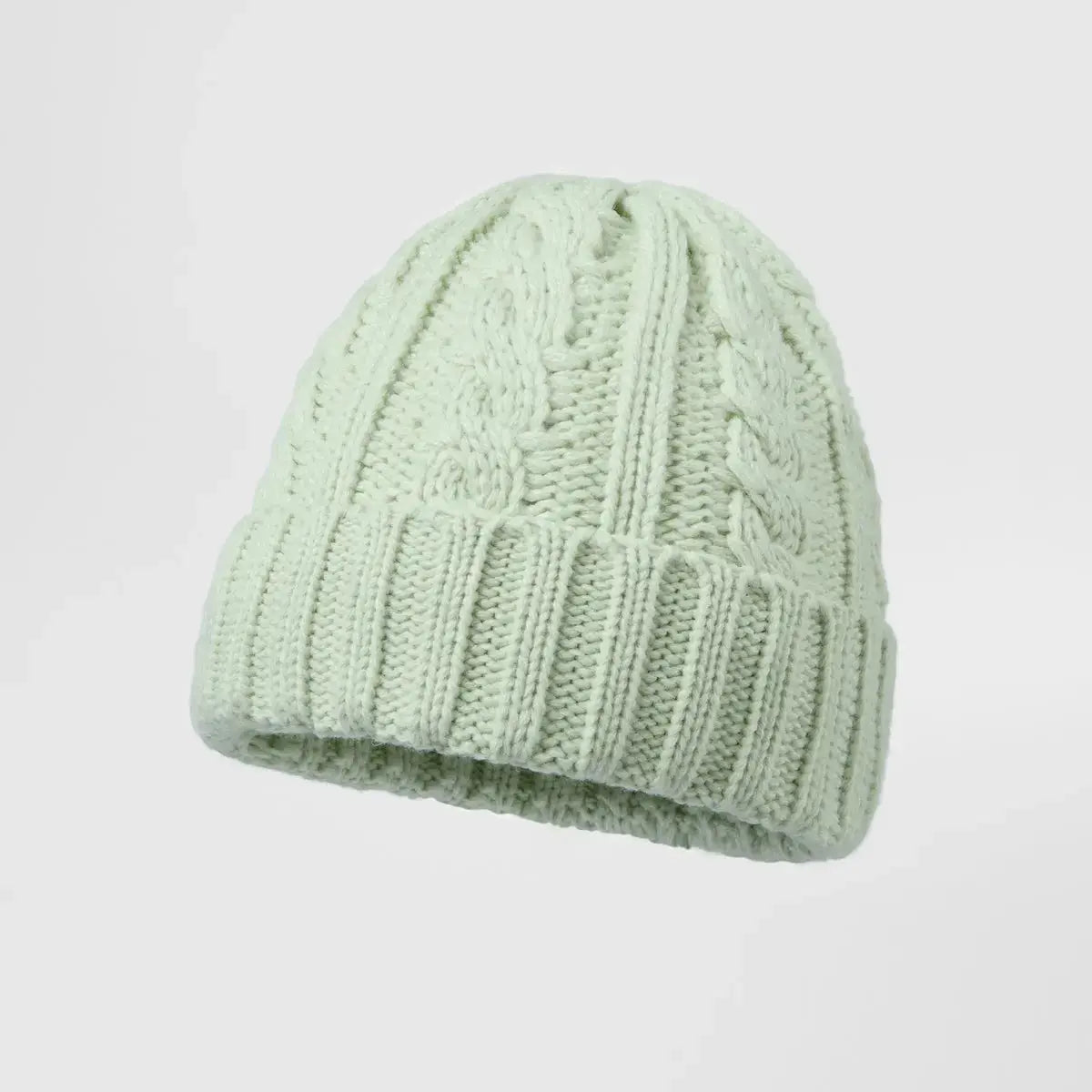 Blank Australian Wool Cable Knit Beanie - 1340