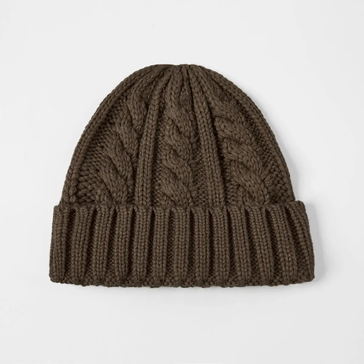 Blank Australian Wool Cable Knit Beanie - 1340