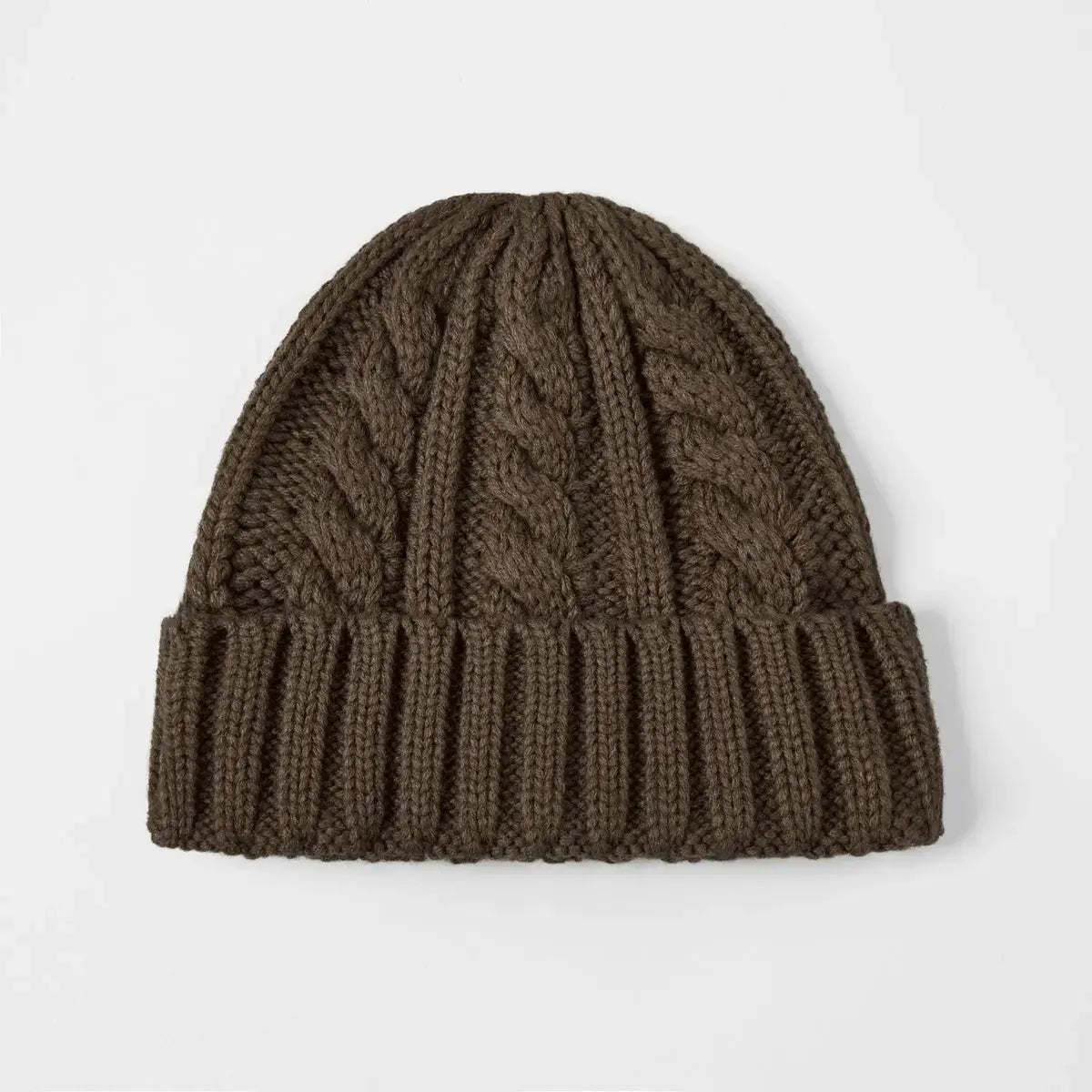 Blank Australian Wool Cable Knit Beanie - 1340