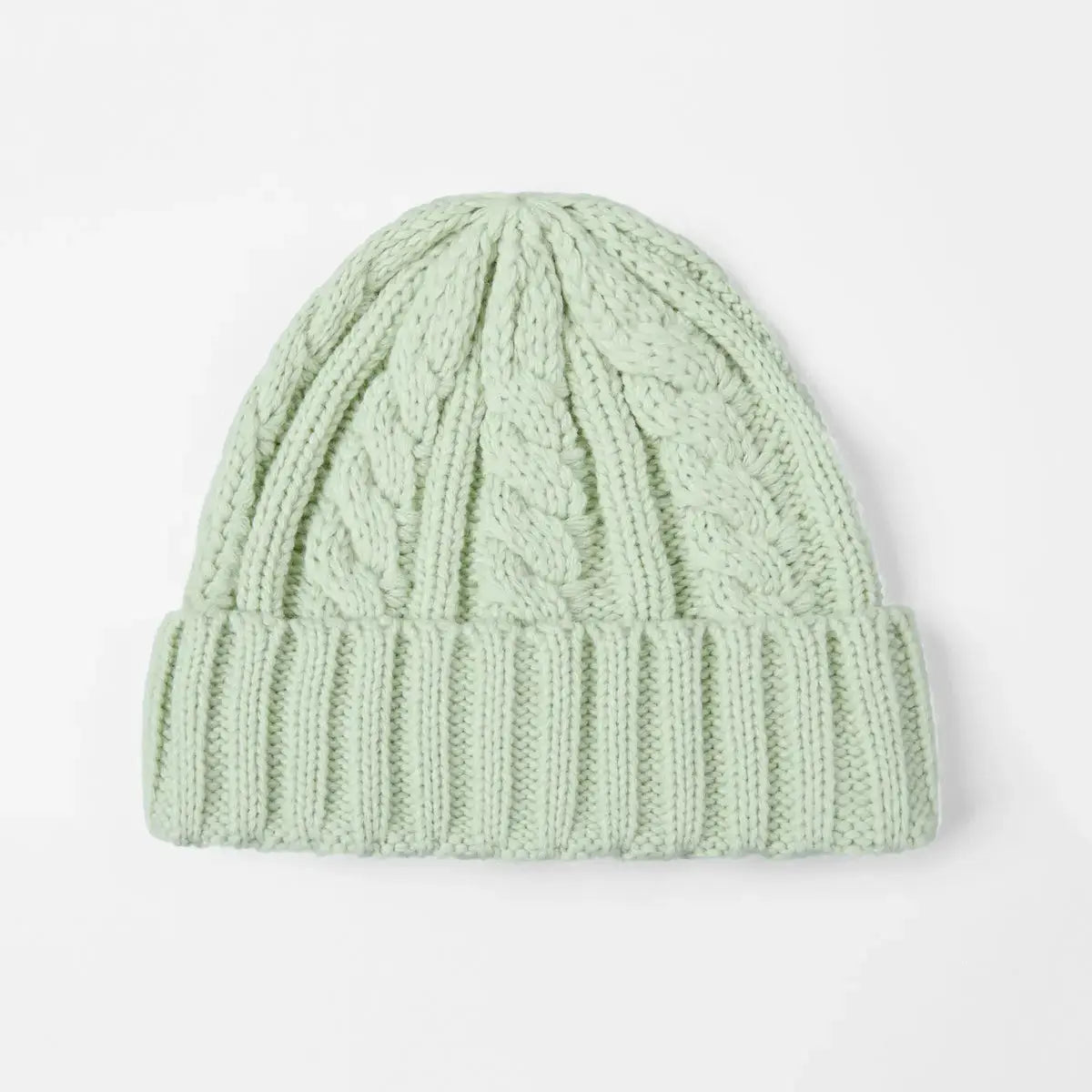 Blank Australian Wool Cable Knit Beanie - 1340