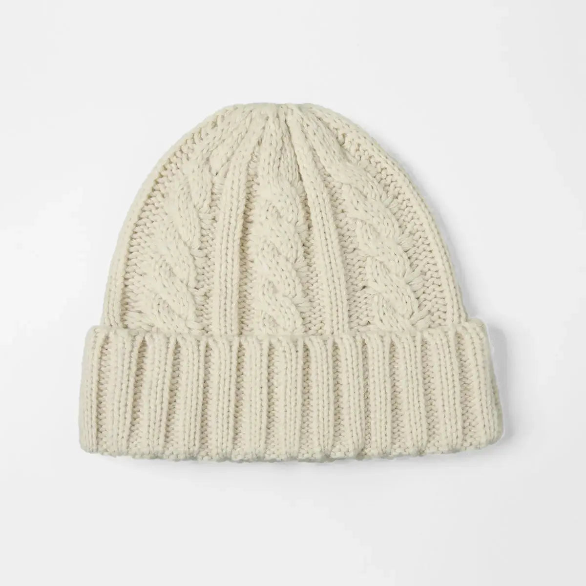Blank Australian Wool Cable Knit Beanie - 1340