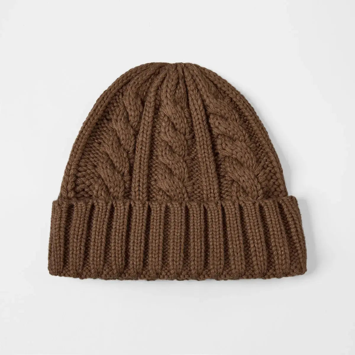 Blank Australian Wool Cable Knit Beanie - 1340