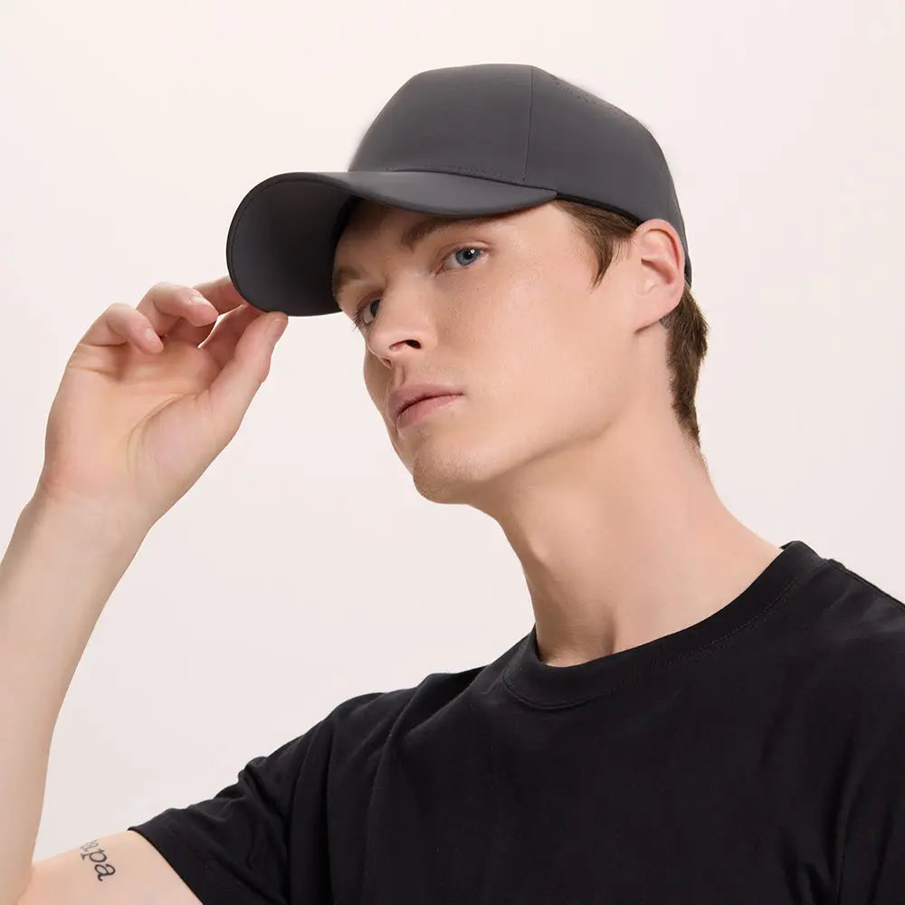 Blank Seamless 5 Panel Perforated Performance Snapback Hat Wholesale - 5312