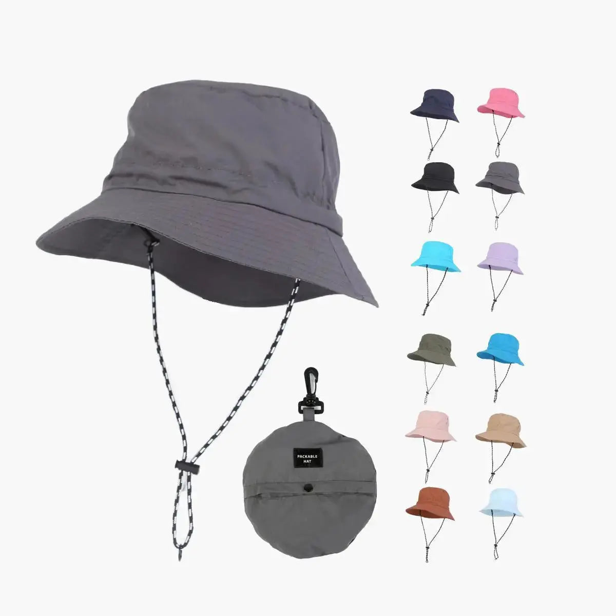 Blank Water Repellent Foldable Bucket Hat Wholesale - 128Â Â Â Foremost Hat-Wholesale & Custom Hats