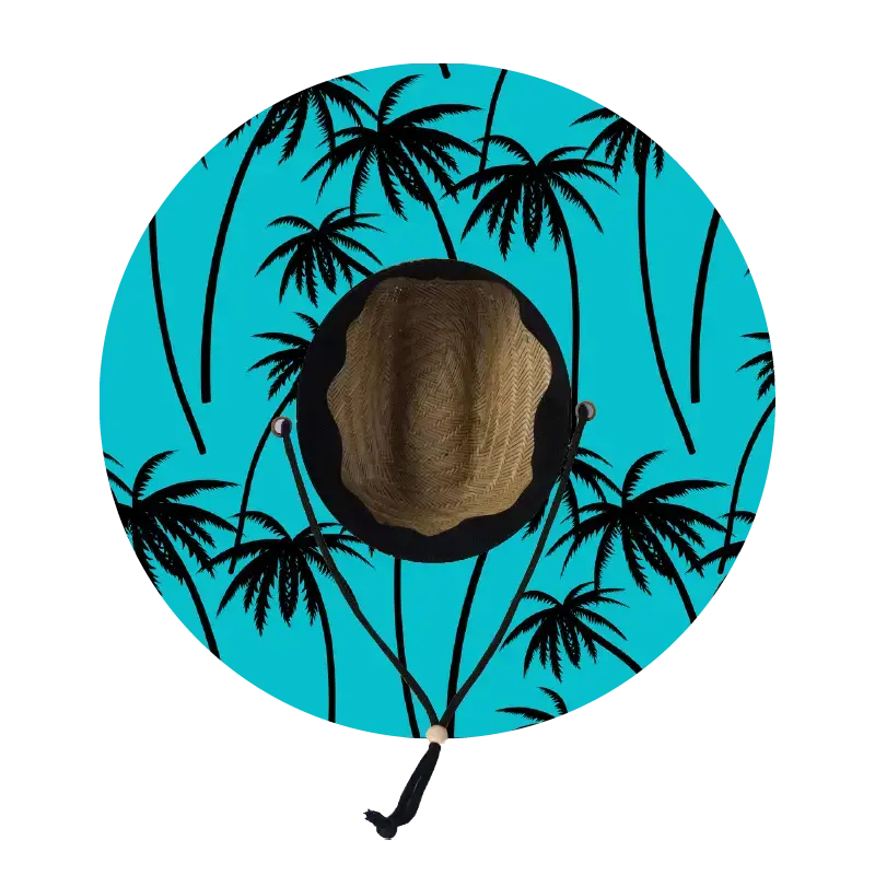 Straw Lifeguard Sun Hat Wholesale - Blank and Under Brim