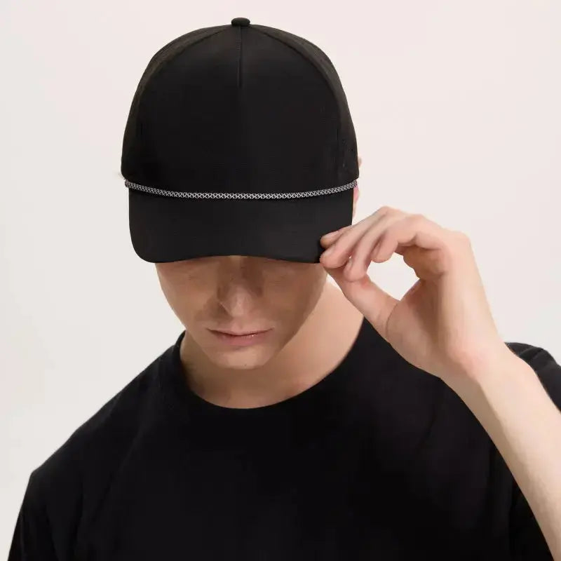 Blank & Custom 5 Panel Laser Performance Golf Rope Hat Wholesale - 6526P