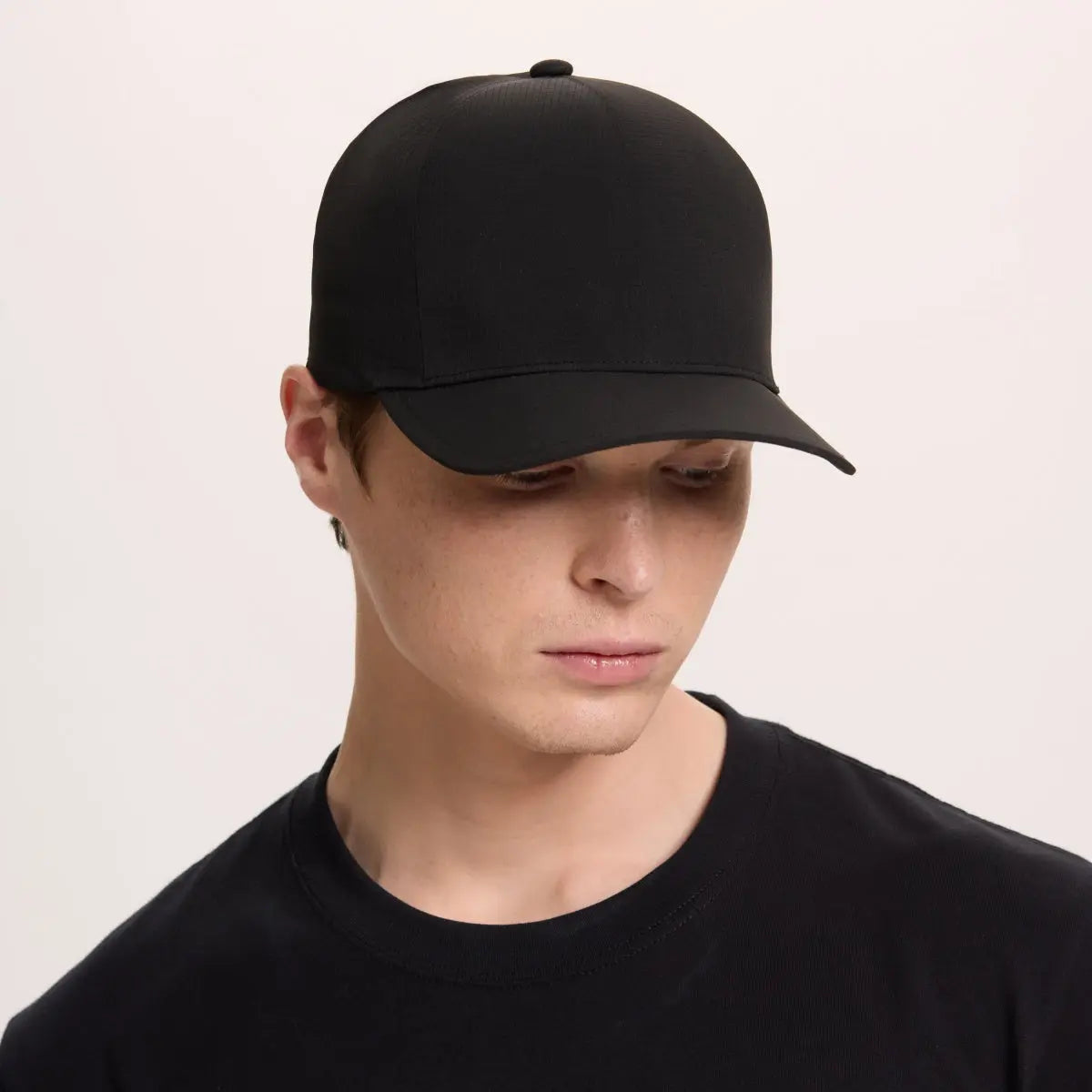 Blank Recycled Water Repellent Seamless Performance Fitted Cap Wholesale - 6096