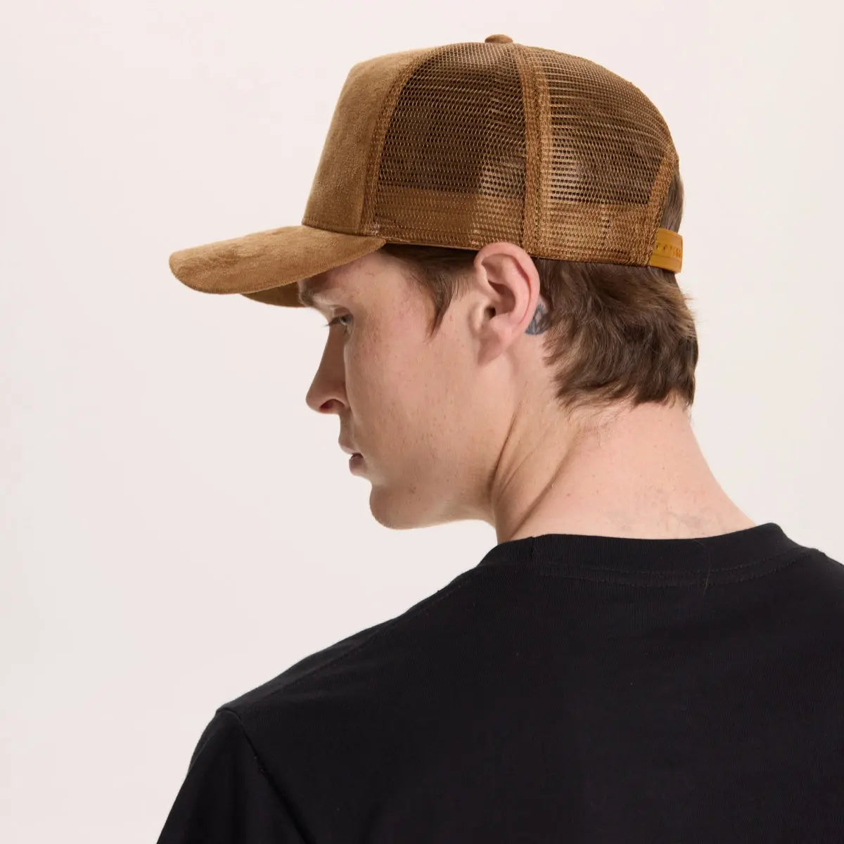 Blank Suede Mesh 5 Panel Trucker Hats Wholesale - 6710 Foremost Hat
