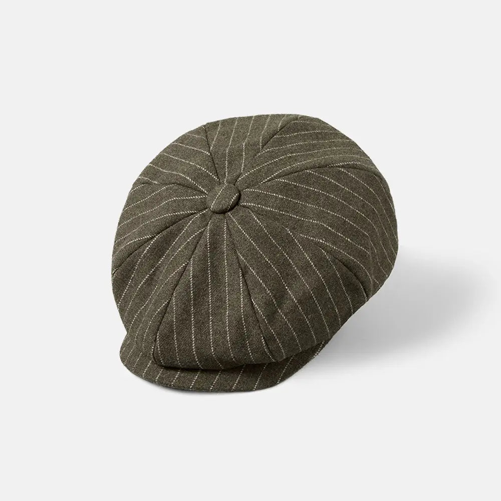 Blank Stripe Wool Newsboy Cap - 423 foremosthat