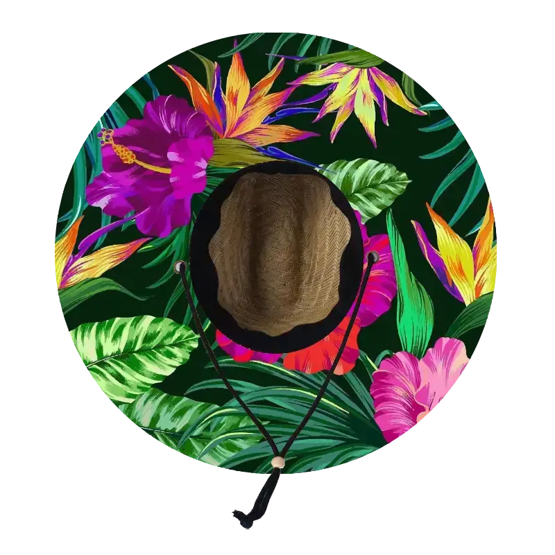 Straw Lifeguard Sun Hat Wholesale - Blank and Under Brim