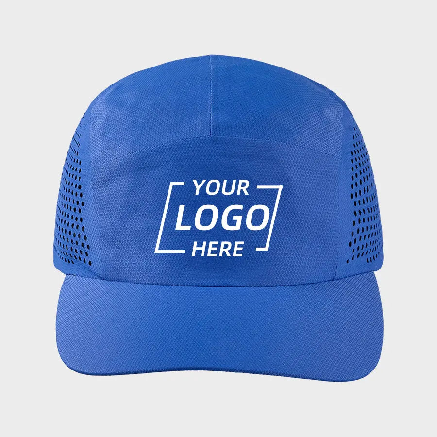 Blank Water Repellent Seamless Lightweight Perforated Running Cap - 5027