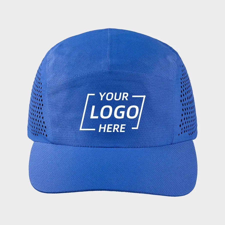 Blank Water Repellent Seamless Lightweight Perforated Running Cap - 5027