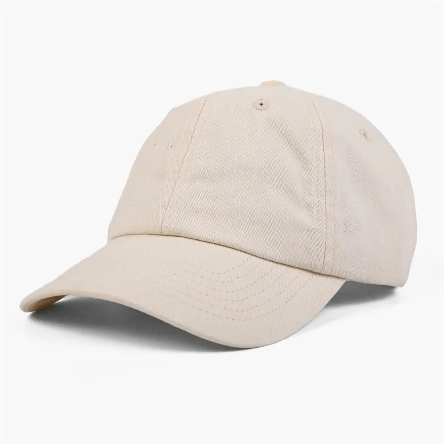Blank Cotton Sanded Twill Dad Hat - 6019