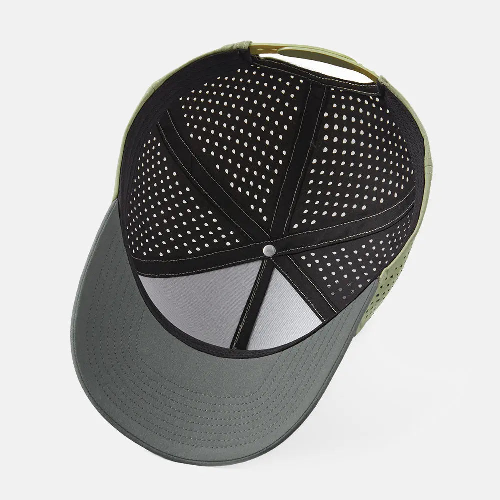 Blank 5 Panel Recycled Perforated Snapback - 6526 foremosthat