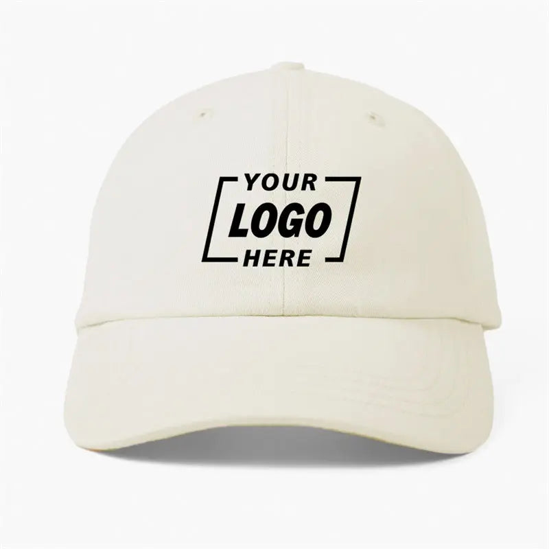 Blank Cotton Sanded Twill Dad Hat - 6019