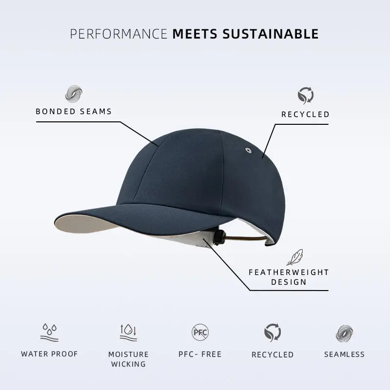 Blank Seamless Waterproof Outdoor Running Cap ( Recycled Polyester & PFC- Free) - 6057