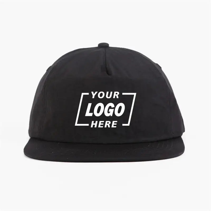 Blank 5 Panel Nylon Unstructured Snapback Camper Hat - 6712