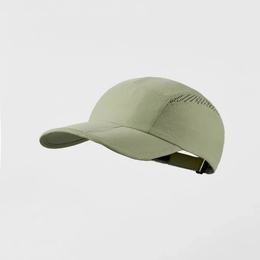 Blank Foldable Quick Dry Light Weight Running Cap - 5067Â Khaki foremosthat