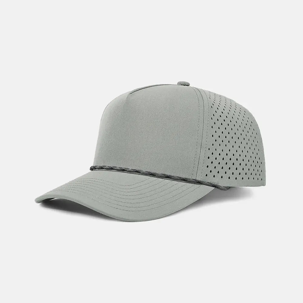 Blank Recycled Water Repellent Snapback Golf Rope Hat - 6526PÂ Grey K101-20 Foremost Hat