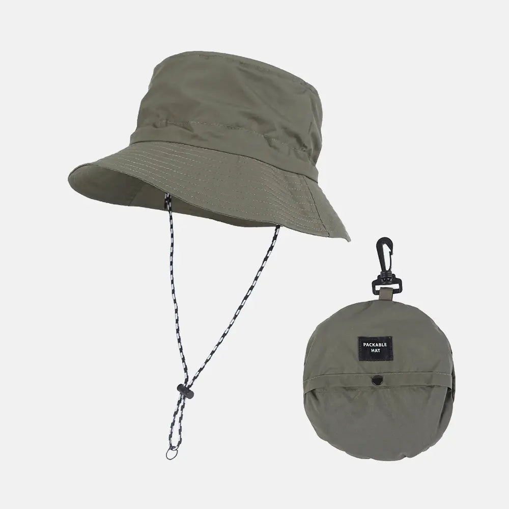 Blank Packable Water Repellent Bucket Hat - 128Â | Wholesale Blank Hats
