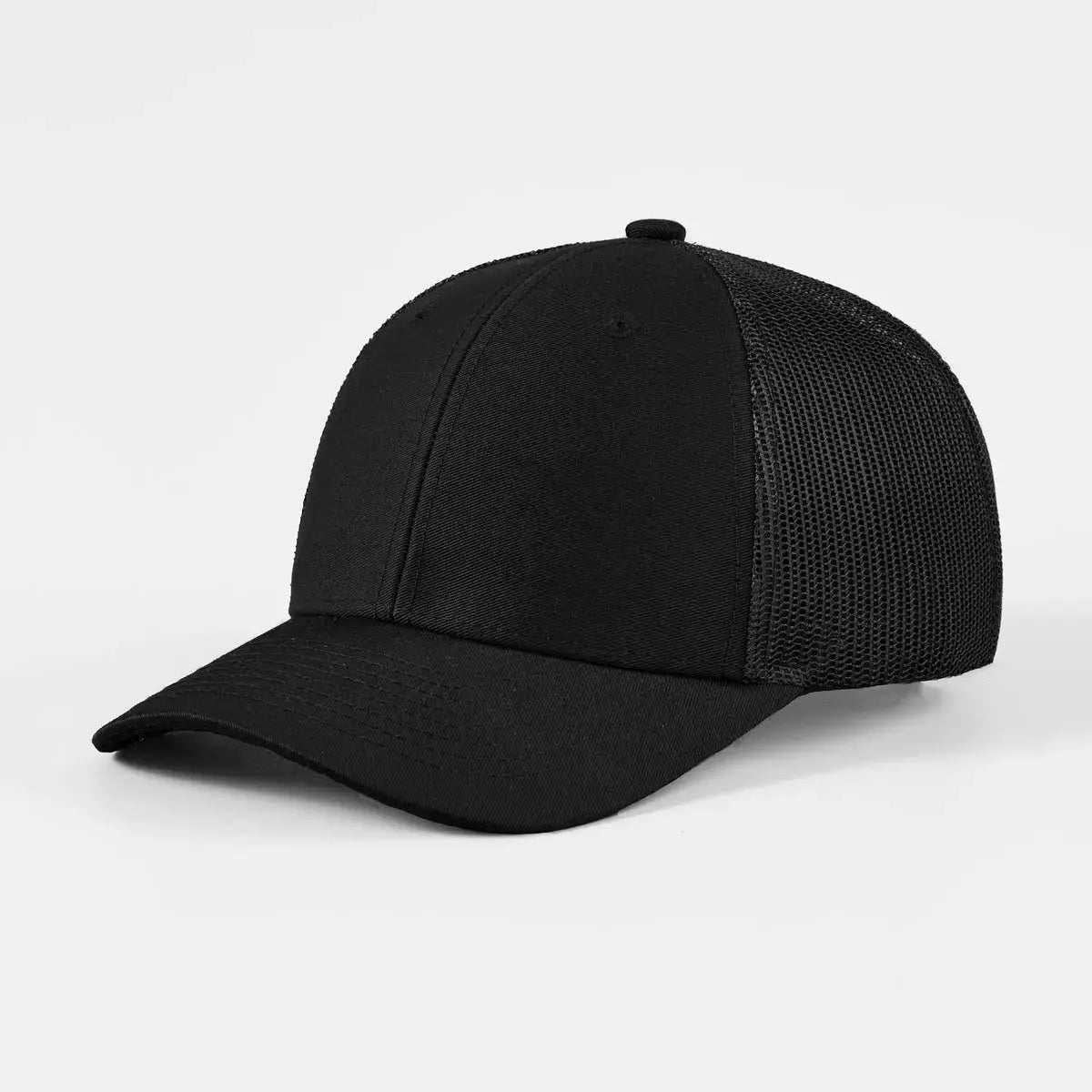Wholesale Blank 6 Panel Mid Profile Structured Trucker Hat - 7018 Foremost Hat