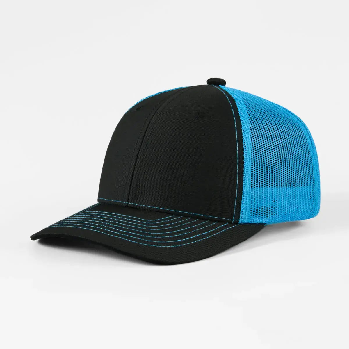 Wholesale Blank 6 Panel Mid Profile Structured Trucker Hat - 7018 Foremost Hat